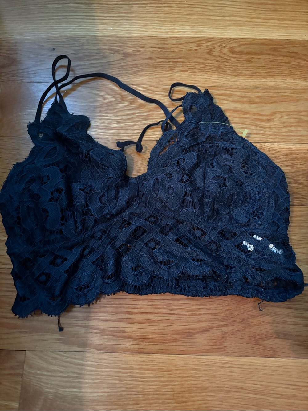 Anemone Black Lace Bralette